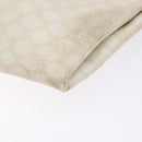 CELINE Macadam Canvas Tote Bag PVC Leather White Gold Auth 135197-15