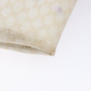 CELINE Macadam Canvas Tote Bag PVC Leather White Gold Auth 135197-16