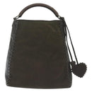 Christian Dior Trotter Canvas Hand Bag Khaki Auth 135198-2