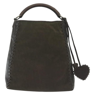 Christian Dior Trotter Canvas Hand Bag Khaki Auth 135198 - 0