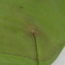 FENDI Tote Bag Leather Green Silver Auth 135199-11