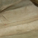 FENDI Tote Bag Leather Green Silver Auth 135199-15