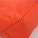 CELINE Tote Bag Leather Pink Gold Auth 135200-10