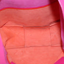 CELINE Tote Bag Leather Pink Gold Auth 135200-17