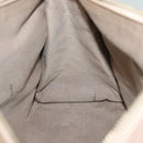 FENDI Zucchino Canvas Hand Bag Beige Gold Auth 135203-21