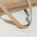 FENDI Zucchino Canvas Hand Bag Beige Gold Auth 135203-7