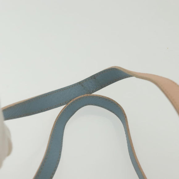 FENDI Zucchino Canvas Hand Bag Beige Gold Auth 135203