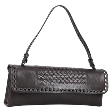 BOTTEGA VENETA Hand Bag Leather Brown Auth 135208V