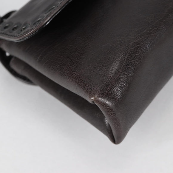 BOTTEGA VENETA Hand Bag Leather Brown Auth 135208V