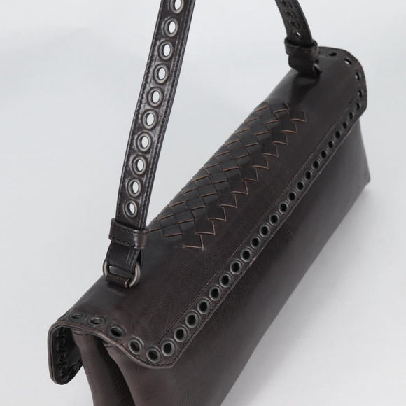 BOTTEGA VENETA Hand Bag Leather Brown Auth 135208V