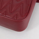 VALENTINO Hand Bag Leather 2way Red Gold Auth 135211V-18