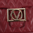 VALENTINO Hand Bag Leather 2way Red Gold Auth 135211V-20