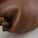 GUCCI Shoulder Bag Leather Brown Silver 268244 Auth 135212-10