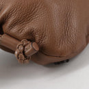 GUCCI Shoulder Bag Leather Brown Silver 268244 Auth 135212-12