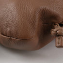 GUCCI Shoulder Bag Leather Brown Silver 268244 Auth 135212-13