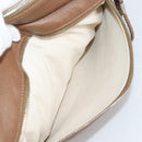 GUCCI Shoulder Bag Leather Brown Silver 268244 Auth 135212-15