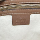 GUCCI Shoulder Bag Leather Brown Silver 268244 Auth 135212-17