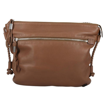 GUCCI Shoulder Bag Leather Brown Silver 268244 Auth 135212 - 0