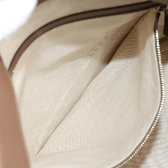 GUCCI Shoulder Bag Leather Brown Silver 268244 Auth 135212