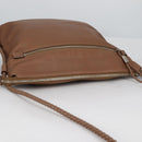 GUCCI Shoulder Bag Leather Brown Silver 268244 Auth 135212-6