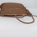 GUCCI Shoulder Bag Leather Brown Silver 268244 Auth 135212-7