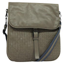 BOTTEGA VENETA INTRECCIATO Shoulder Bag Leather outlet Gray Auth 135216-1
