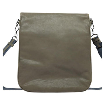 BOTTEGA VENETA INTRECCIATO Shoulder Bag Leather outlet Gray Auth 135216 - 0