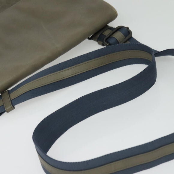 BOTTEGA VENETA INTRECCIATO Shoulder Bag Leather outlet Gray Auth 135216