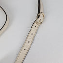 GUCCI Bamboo Hand Bag Leather 2way White Gold 308360 Auth 135217V-16