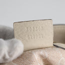 GUCCI Bamboo Hand Bag Leather 2way White Gold 308360 Auth 135217V-11