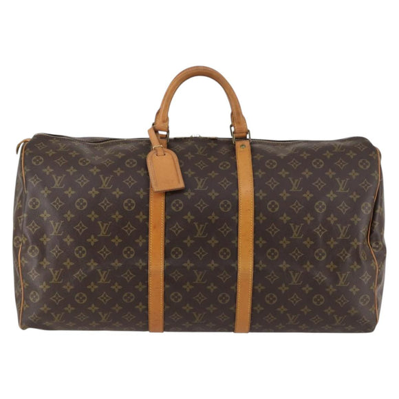 LOUIS VUITTON Monogram Keepall 60 Boston Bag M41422 LV Auth 135224