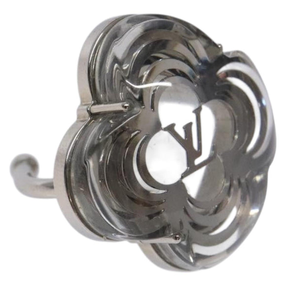 LOUIS VUITTON Berg Alafoli Ring metal Silver M65665 #21(JP Size) LV Auth 135225V