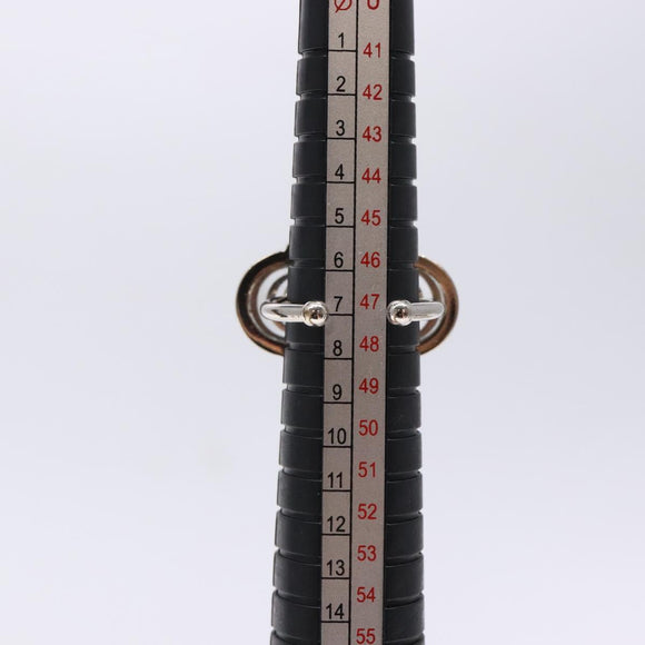 LOUIS VUITTON Berg Alafoli Ring metal Silver M65665 #21(JP Size) LV Auth 135225V