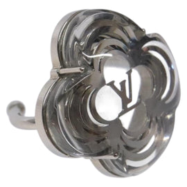 LOUIS VUITTON Berg Alafoli Ring metal Silver M65665 #21(JP Size) LV Auth 135225V