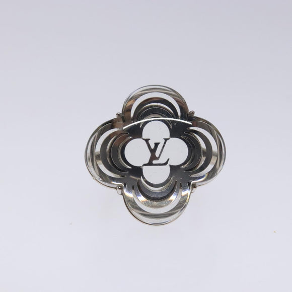 LOUIS VUITTON Berg Alafoli Ring metal Silver M65665 #21(JP Size) LV Auth 135225V