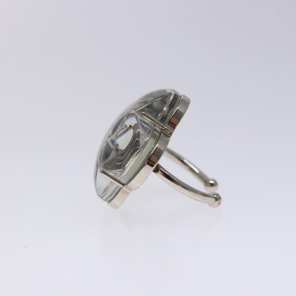 LOUIS VUITTON Berg Alafoli Ring metal Silver M65665 #21(JP Size) LV Auth 135225V