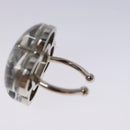 LOUIS VUITTON Berg Alafoli Ring metal Silver M65665 #21(JP Size) LV Auth 135225V-6