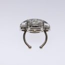 LOUIS VUITTON Berg Alafoli Ring metal Silver M65665 #21(JP Size) LV Auth 135225V-8