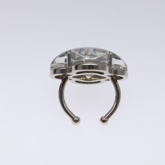 LOUIS VUITTON Berg Alafoli Ring metal Silver M65665 #21(JP Size) LV Auth 135225V