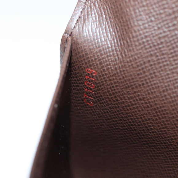 LOUIS VUITTON Damier Ebene Porte Valeurs Cartes Credit N61823 LV Auth 135229V