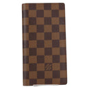 LOUIS VUITTON Damier Ebene Porte Valeurs Cartes Credit N61823 LV Auth 135229V-13