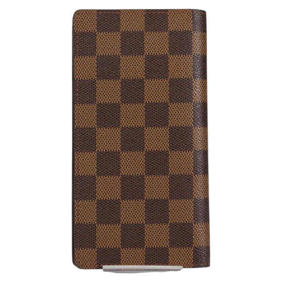 LOUIS VUITTON Damier Ebene Porte Valeurs Cartes Credit N61823 LV Auth 135229V