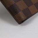 LOUIS VUITTON Damier Ebene Porte Valeurs Cartes Credit N61823 LV Auth 135229V-7