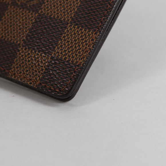 LOUIS VUITTON Damier Ebene Porte Valeurs Cartes Credit N61823 LV Auth 135229V