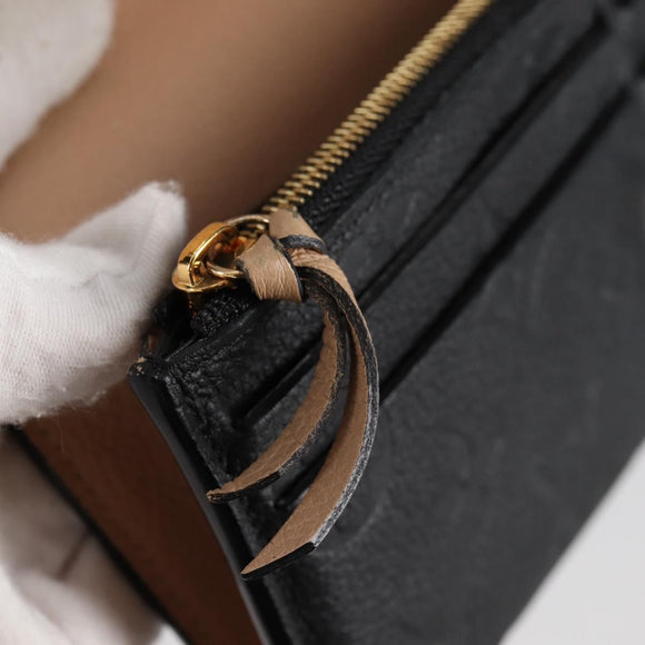 LOUIS VUITTON Empreinte Portefeiulle Sarah Wallet Noir M82257 Auth 135230M