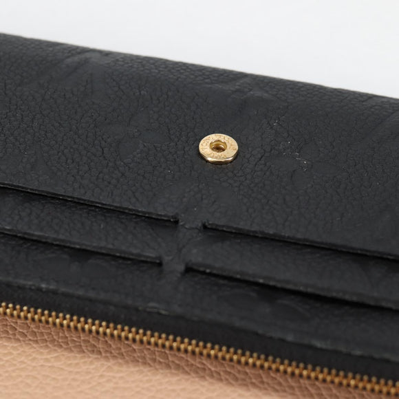 LOUIS VUITTON Empreinte Portefeiulle Sarah Wallet Noir M82257 Auth 135230M