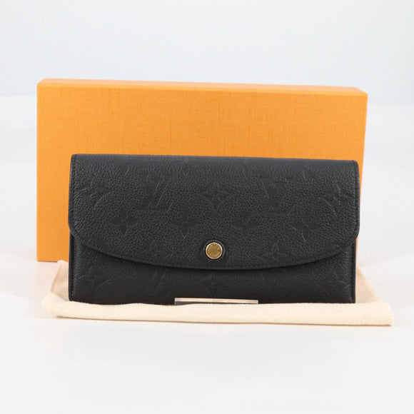 LOUIS VUITTON Empreinte Portefeiulle Sarah Wallet Noir M82257 Auth 135230M