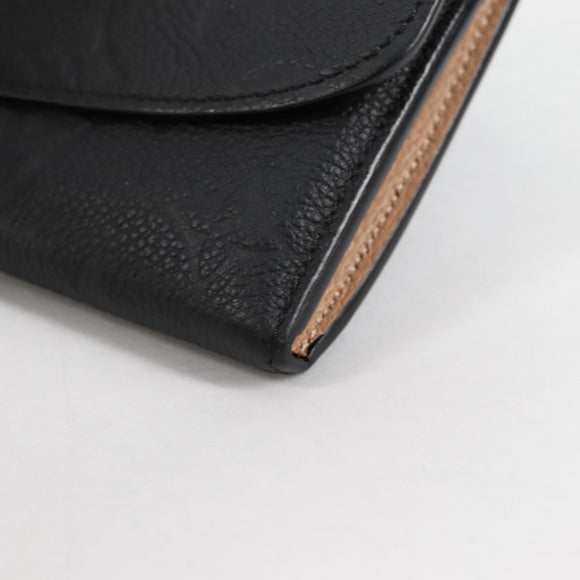 LOUIS VUITTON Empreinte Portefeiulle Sarah Wallet Noir M82257 Auth 135230M