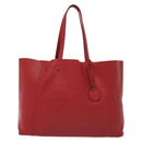 BOTTEGA VENETA INTRECCIATO Tote Bag Leather Red Auth 135234-2