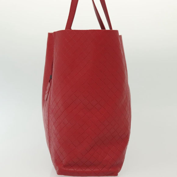 BOTTEGA VENETA INTRECCIATO Tragetasche Leder Rot Original 135234
